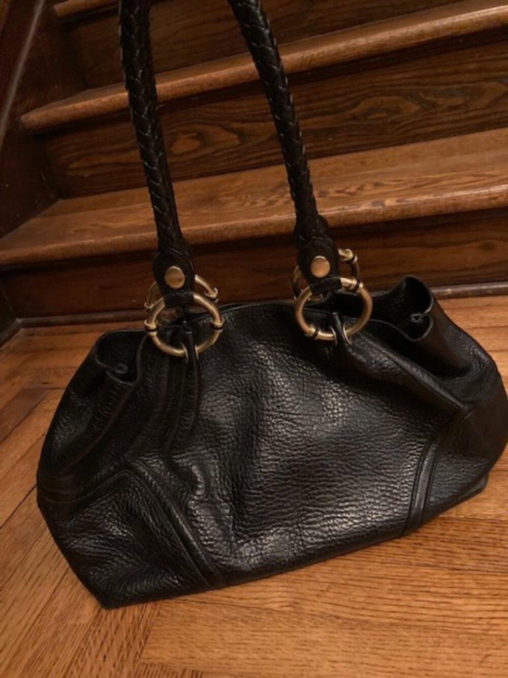 Vintage Kenneth Cole Black Leather Bag